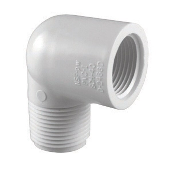 Charlotte Pipe And Foundry Charlotte Pipe Schedule 40 1 in. MPT X 1 in. D FPT PVC 90 Degree Street Elbow 1 pk PVC023071000 - main